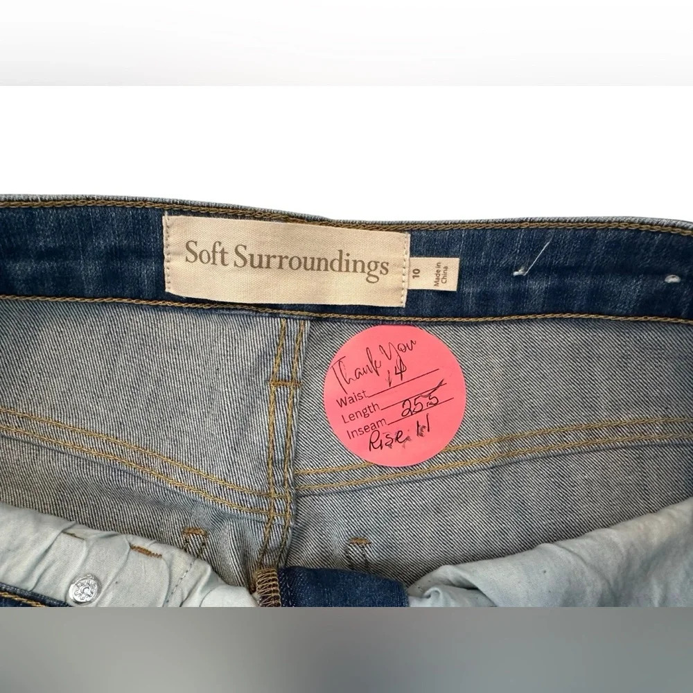 Soft Surroundings Lightweight Straight Leg Denim Jeans - Picture 3 of 6